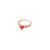 Red Heart Solitaire Ring 