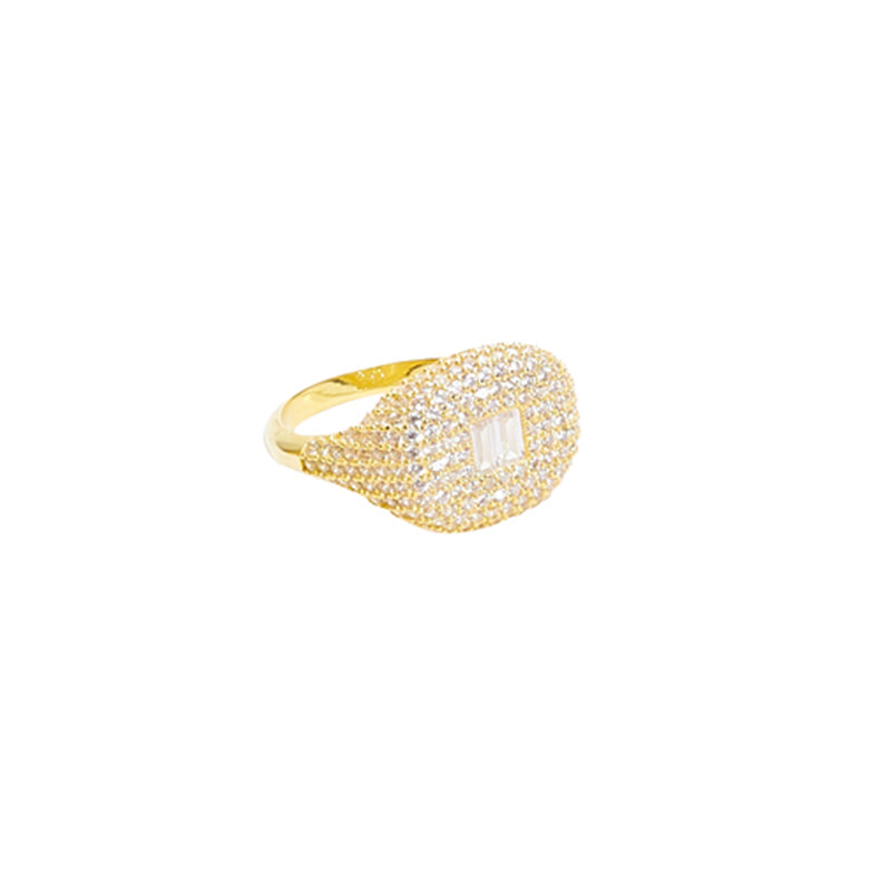 Oval Cobblestone Signet Ring