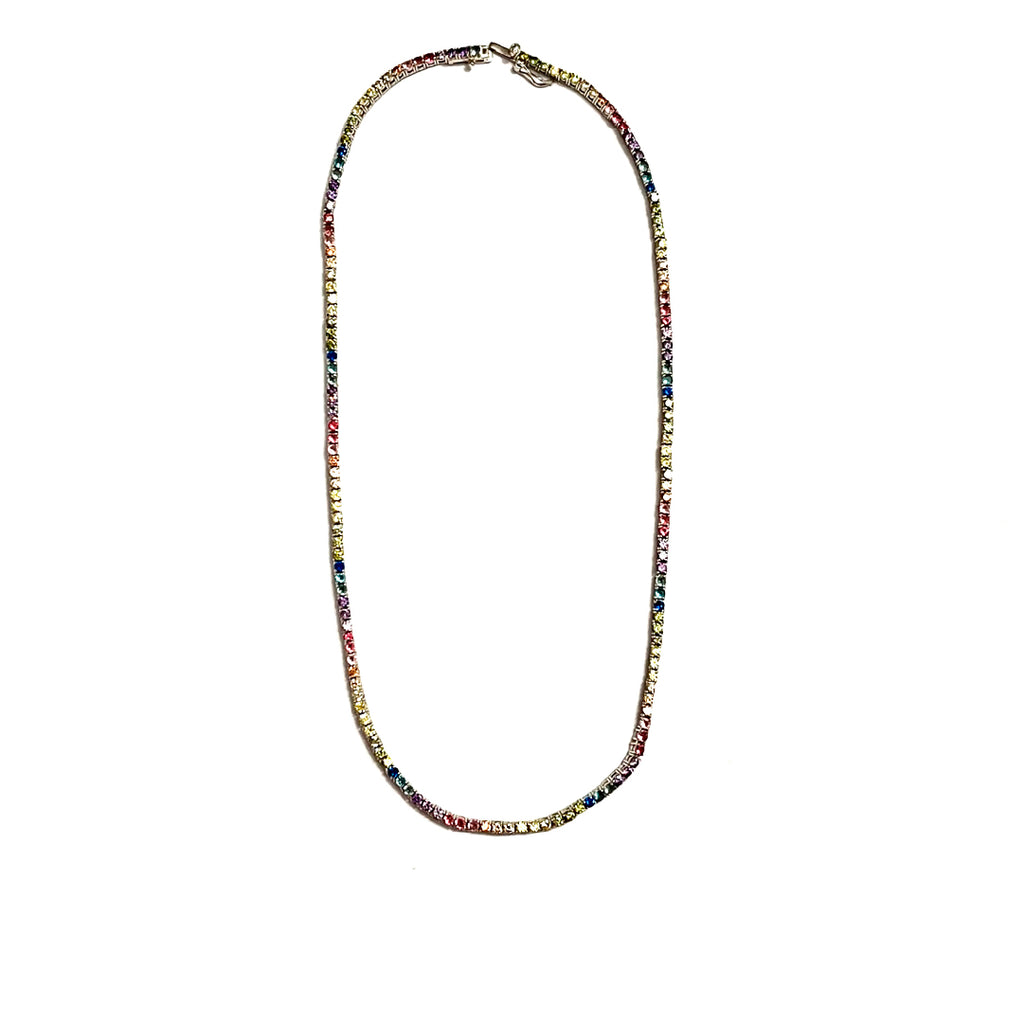 Collana Tennis Rainbow