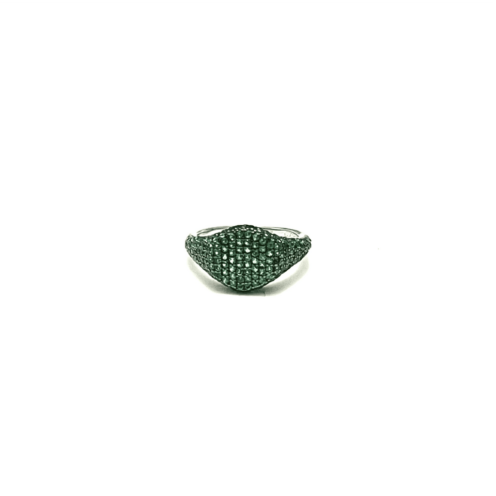 Green Chevalier Ring