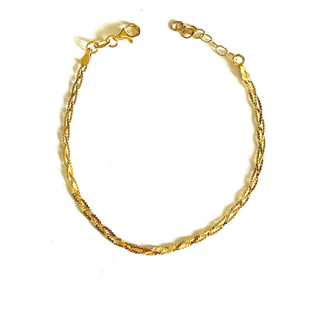 Bracciale Treccia Dorato