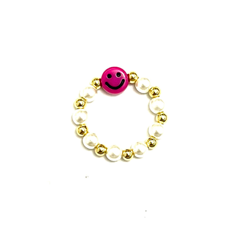 Anello SMILE fucsia