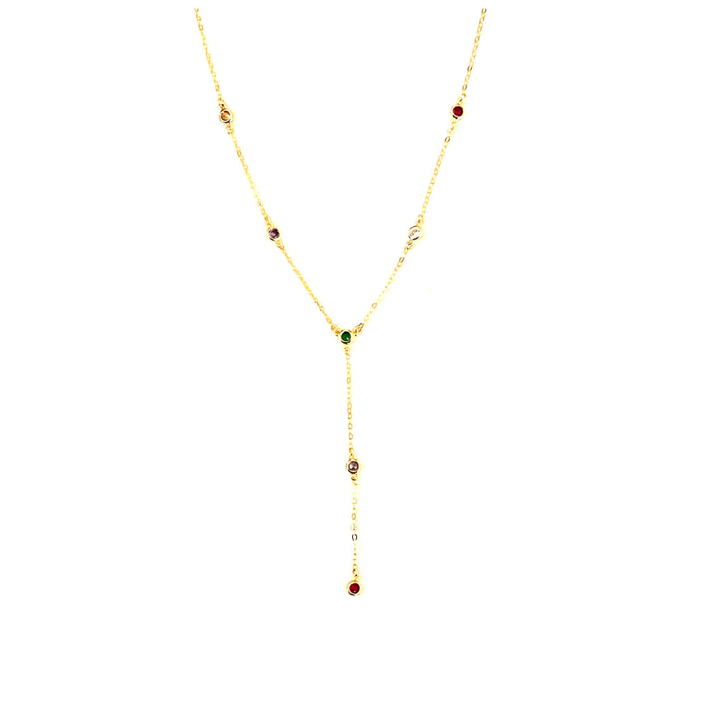 Collana cravatta rainbow