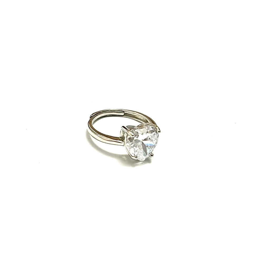 Heart Zircon Ring