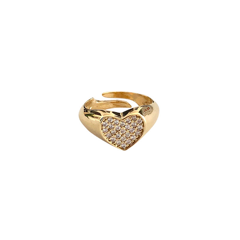 Minimal Heart Ring