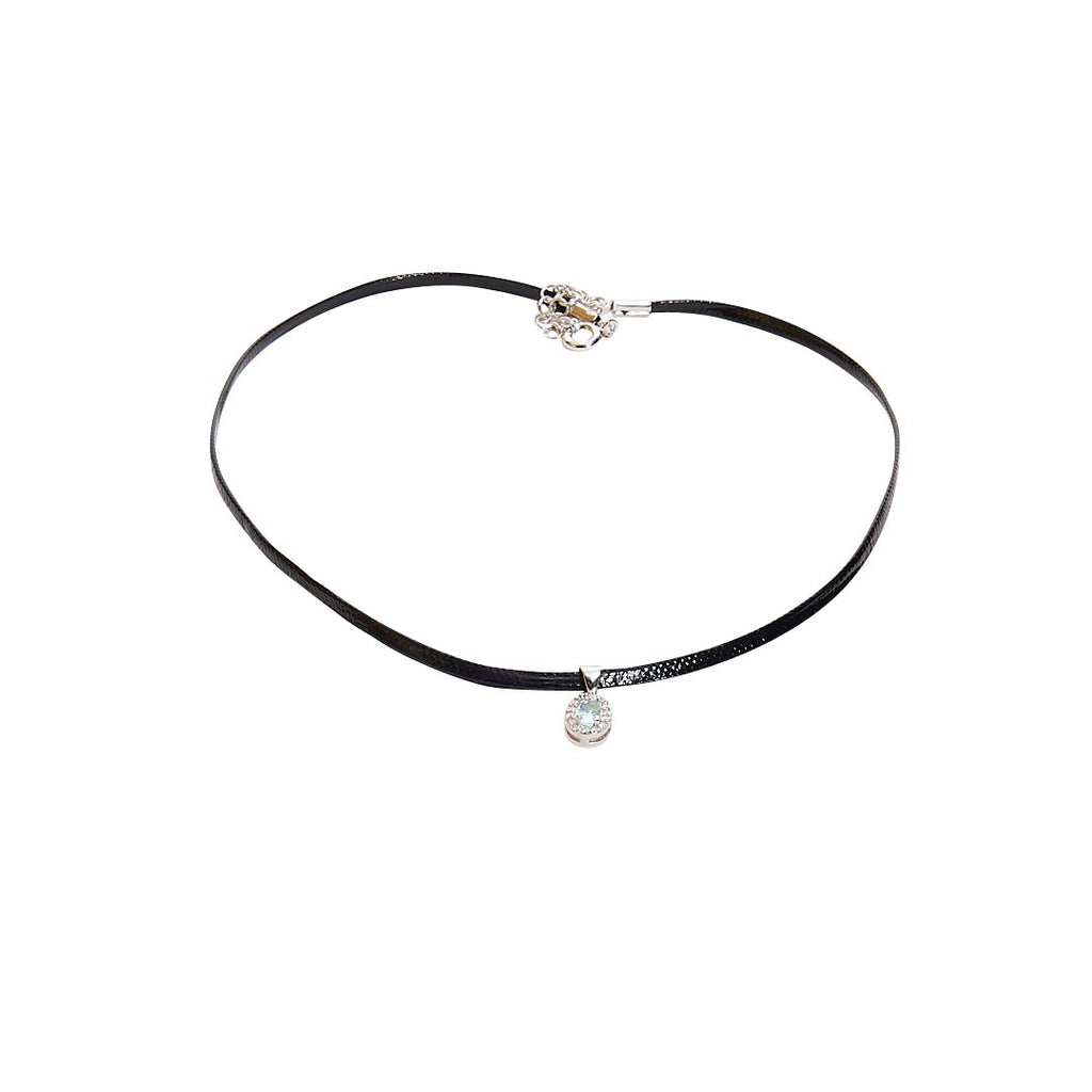 Choker Acquamarina